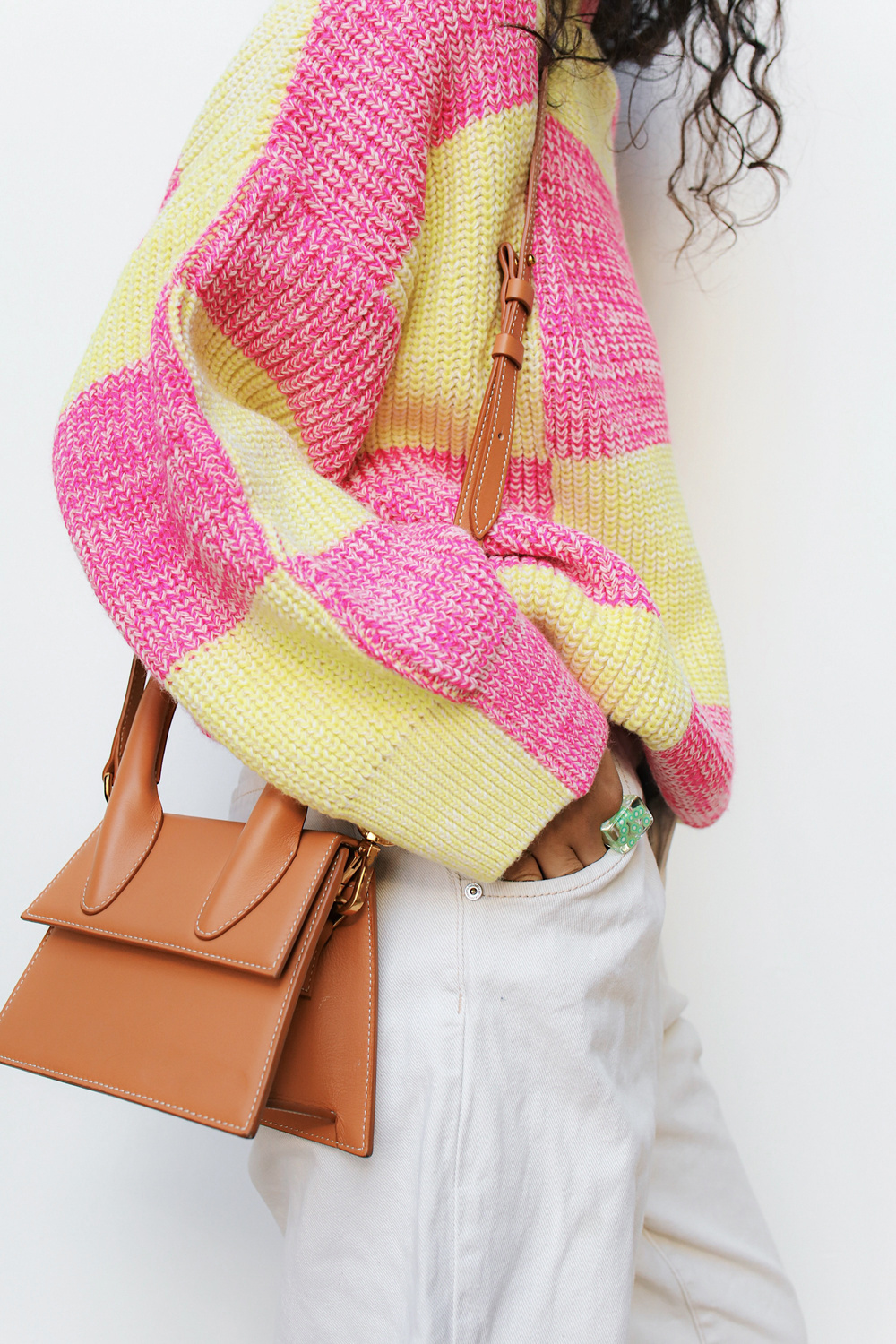 Woman in Trendy Outfit